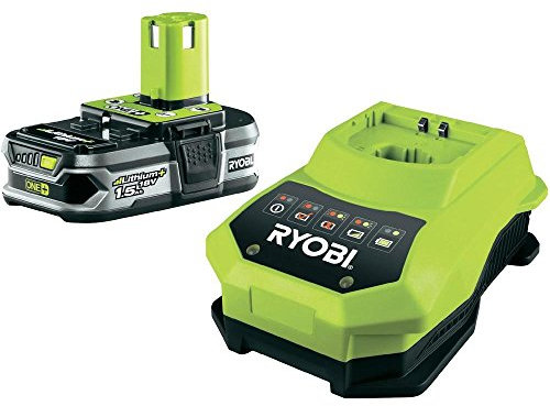 Ryobi RBC18L15 Battery 18 Volt/1.5 Ah Lithium Ion with Charger 60 min