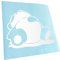 Kiwistar - Autoaufkleber - Weiß - 10x9cm Sleepy Panda - Heckscheibe Auto Aufkleber wetterfest für Kfz LKW Mofa Truck - Sticker außen selbstklebend Tuning Zubehör für Fenster Fahrzeug Scheibe