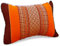 livasia Sofakissen Dekokissen - 22x33x13cm - Nackenkissen, Sofapolster mit Muster, Reisekissen mit Kapok, Kissen Armlehne Palettenmöbel, Garten und Balkon, handgefertigt (Orange)