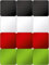 Eurographics Deco Colours I Memoboard Zubehör, Glas, Magnete Grün, Rot, Schwarz, Weiß, 20.5x11.5x1.8 cm
