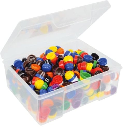 Wiemann Lehrmittel 500 Stapelsteine, steckbare Zählsteine