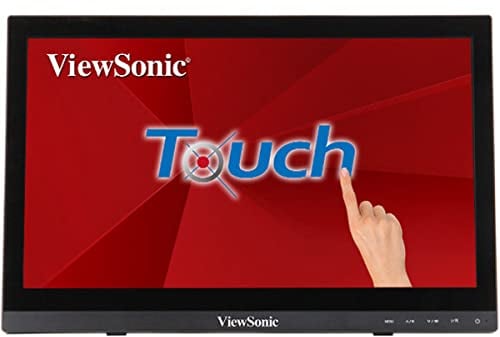 Viewsonic TD1630-3 47 cm (16 Zoll) Touch Monitor (WXGA, HDMI, Lautsprecher, 4 Jahre Austauschservice) Schwarz