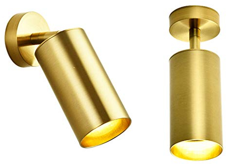 Hobaca GU10 Moderne Gold 360°Einstellbare Deckenspots Deckenleuchte Spotleuchten Downlight Wohnzimmer Lampe Fokuslicht Anzeigen Bilderlicht lesen Mirro Wandleuchte Beleuchtung