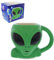 Mugniv Keramiktasse mit Alien-Motiv, niedlicher Kaffeebecher und Teetasse, coole und einzigartige UFO-förmige Alien-Tasse für Kaffeeliebhaber, Geschenke, Raumdekoration, Küchentassen – 500 ml