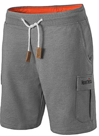 Mount Swiss Herren Cargo Shorts mit 6 Taschen & Klett- BZW. Reiß-Verschluss I Freizeit Hose Herren kurz in Anthrazit, Schwarz, Stahlgrau, Blaugrau Größe S - 8XL
