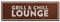 Interluxe Metallschild - Grill & Chill Lounge Rost - wetterfestes Schild für den Grill, Geschenk oder Deko zur Grillparty