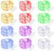 Brightown 12 Pack Multi Color Led Fairy Lights Battery Operated String Lights Waterproof Silver Wire 7 Feet 20 Led Firefly Starry Moon Lights for DIY Wedding Party Bedroom Patio Christmas