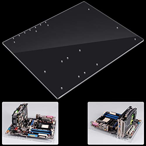 Jimdary Acrylrahmen, DIY-Halter, 330 x 268 mm Computerwartung Optische Acryl-Laufwerke für ATX-Motherboard-Festplatten