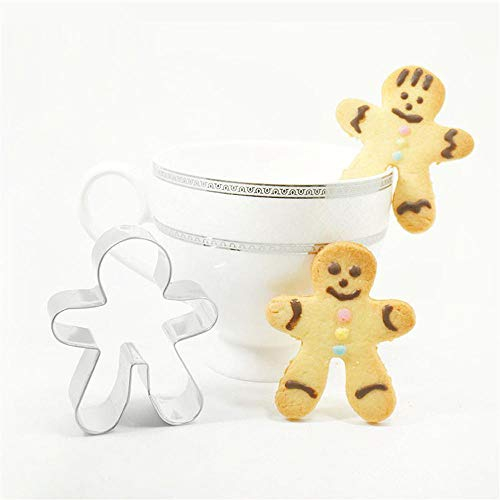 Aeromdale Keksausstecher Ausstechform Gebäck Backen Werkzeuge Edelstahl Tasse hängende Keksform Becher Lebkuchenmann - #B - 1 Stück