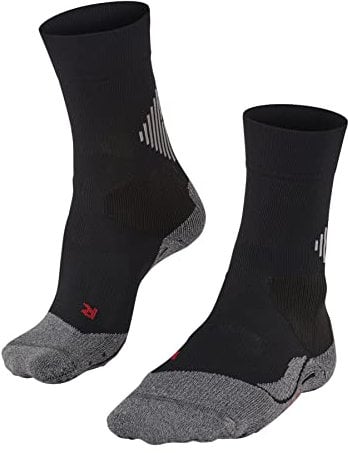 FALKE Unisex Socken 4 GRIP Stabilizing U So Funktionsmaterial für maximalen Speed 1 Paar, Schwarz Black 3019, 37-38