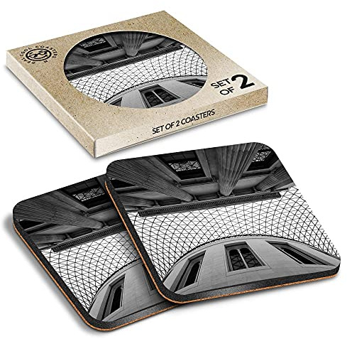 2 x Eco Boxed Cork Coasters - British Museum History London England Drink Cup Mug Glass Table Mat #16114