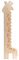Personalisierte Kinder Holz Messlatte 'Giraffe' aus Buchenholz mit Wunschnamen Gravur, Messlatte Kind Motiv Gravur Giraffe ca. 29 x 107 cm
