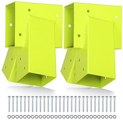 Highpro Lot de 2 supports de balançoire en bois avec cadre en A - Accessoires pour aire de jeux pour jardin avec tout le matériel de montage