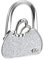 sourcing map Foldable Purse Hook - 2.56x1.97(LxW) Metal Portable Handbag Hanger Holder for Table Bags Storage Folding Decoration, Silver Tone