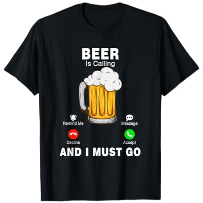 Bier ruft lustige Trinker, trinkender Bierliebhaber, Familie T-Shirt