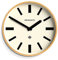 NEWGATE® Mauritius Wanduhr | Skandinavien inspiriert Bambus Uhr | 38cm | Modernes minimalistisches Design für Küche, Wohnzimmer oder Büro
