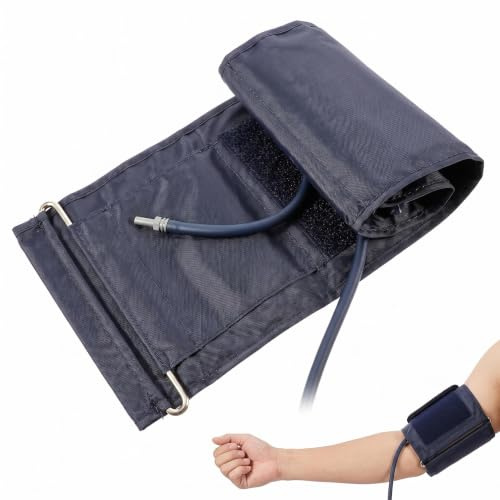 Ciieeo Blutdruckmessgerät Oberarm, Breite Manschette Blutdruckmanschette mit für Blutdruck Druckmanschette Ersatzmanschette Blutdruckmessgerät Zubehör 22-42CM