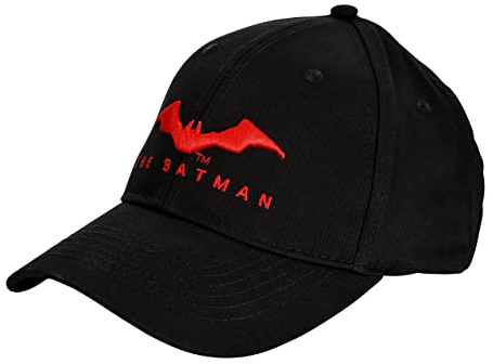 Elbenwald The Batman Basecap mit Batman Logo für Herren Damen Unisex Baumwolle schwarz