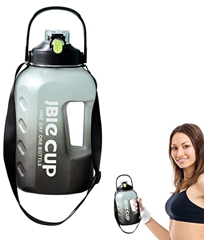 Rianpesn Agua Gran Capacidad 3L con Marcador de Tiempo - Jarras Agua Portátiles para Gimnasio y Hidratación Diaria