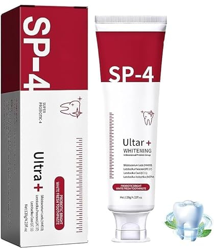 Sp4 Fresh Breath Zahnpasta,Sp 4 Zahnpasta Whitening,SP-4 Aufhellende Zahnpasta,Sp-4 probiotische Zahnpasta zum Aufhellen,Flecken Entfernende Probiotische Zahnpasta,Frisch Atem Zahnpasta