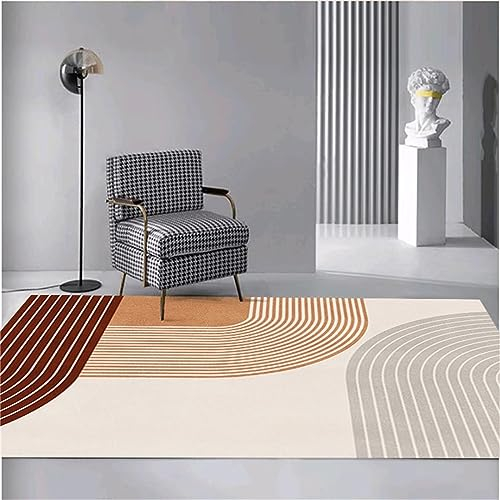 AU-OZNER auslegware teppichboden Gelber Teppich, milbenhemmender, leicht zu saugender, bequemer Balkonteppichzimmer Teppich,Gelb,60x110cm