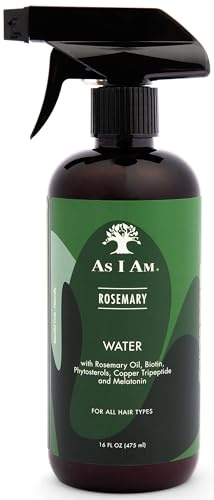 As I Am Rosemary Water 16 oz - Scalp Treatment for Hair Density - with Biotin & Saw Palmetto