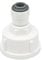 Qrity 1 Piezas Adaptador Osmosis Conector, 1/4 a 3/4 Rosca Hembra, Doble Junta, para Sistemas de Agua de Ósmosis Inversa, Accesorios De Tubería