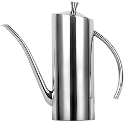 Duiaynke Stainless Steel Metal Jug Can Pourer Olive Oil Dispenser, 700ml