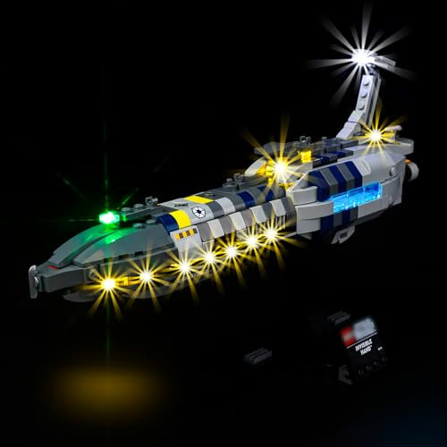 Kyglaring Lego 75377 Beleuchtung, LED Lichter Set Lego Star Wars Tantive IV, Lego Modell eines Sternenschiffs Kompatibel, Entworfen für Lego Raumschiff Lego Ziegelsteine-(Klassische Version)