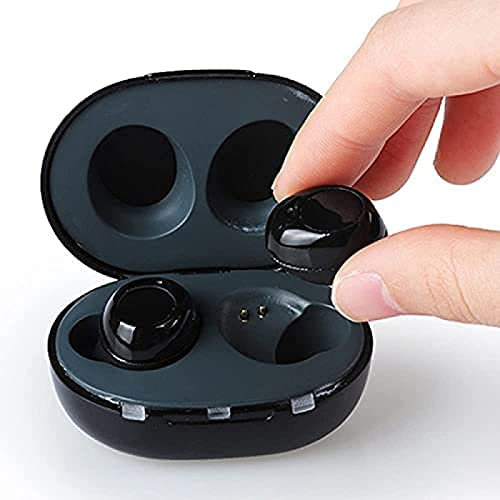 Digital Hearing Aid For The Elderly - Rechargeable Sound Amplifier For Adults With In Ear Noise Cancelling Batteries Storage Case For Hard Of Hear,Black