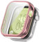 FTRONGRT Cover per Huawei Watch Fit 3, Placcatura in TPU Morbido, Protezione All-Inclusive, Resistente Agli Urti, Custodia per Huawei Watch Fit 3 Smartwatch.Rosa