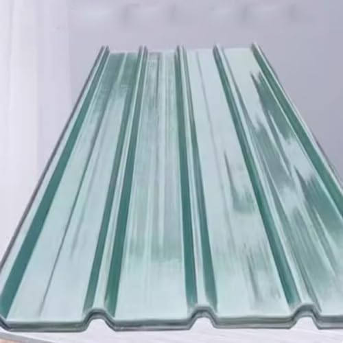 Panel para Tejado Transparente de 1mm,Placa de Iluminación Natural FRP para Invernadero,Paneles de Tejado con Aislamiento Térmico,Paneles de Techo Corrugado,Fácil de Cortar (0.9x0.6m/35x24in,1 Pcs)