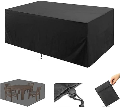 Abdeckung für Gartenmöbel Multi Größe 200x170x80cm Schutzhülle Gartenmöbel Schutzhülle Gartentisch Abdeckplane Gartenmöbel Regenschutz Terrassenmöbel Schutzhülle für Loungemöbel Abdeckung Wasserdicht