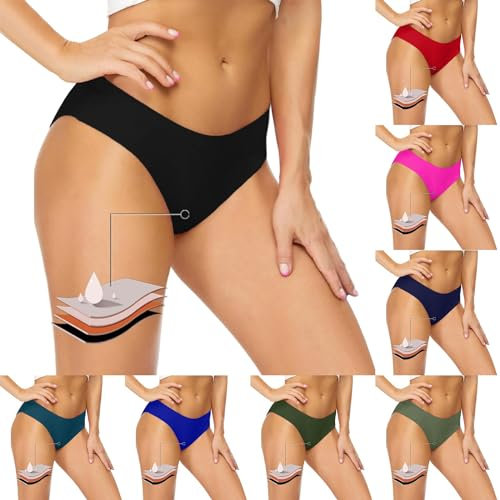 Costume da Bagno Mestruale,Costume Mestruale Donna,Pantaloni da Nuoto per Il Periodo, Costumi da Bagno per Bikini, Biancheria Intima Mestruale A Prova di Perdite, Pantaloni da Bagno A Vita Alta