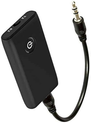 Iwobi 2 in 1 Bluetooth Audio Adapter,3.5mm Jack Wireless Audio Receiver,Bluetooth 5.0 Transmitter Receiver,Suitable for Cars,Speakers,Headphones,Stereo Systems