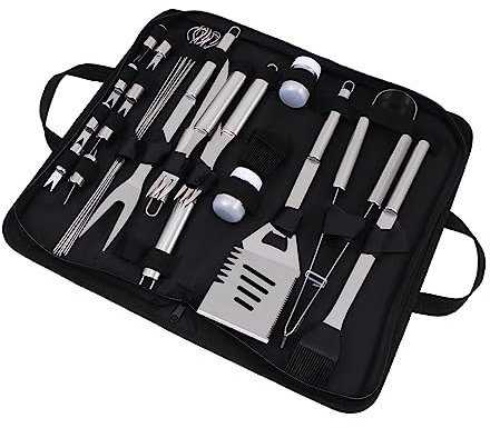 TINEASUR 1 Juego De Herramientas para Barbacoa Cubiertos para Acampar Plancha para Exteriores Kit De Herramientas Portátil Herramientas para Barbacoa Accesorios para Barbacoa