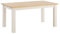 Woodkings Esstisch Capera | Holztisch 160x90 cm | Pinie Weiß Braun | Ideal für Küche und Esszimmer | Rustikales Design | Stabil und langlebig