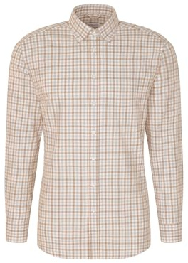 Seidensticker Herren Flanellhemd Regular Langarm Button-Down-Kragen 100% Baumwolle