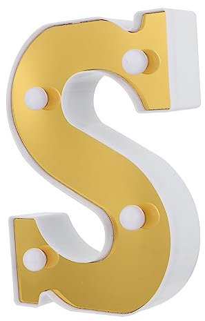 OSALADI Buchstabe s Lampe Dimmbar Dekorative Lichtquelle Für Hochzeiten Partys Valentinstag Und Geburtstagsfeiern Usb Betrieben Ohne Batterie Für Besondere Anlässe