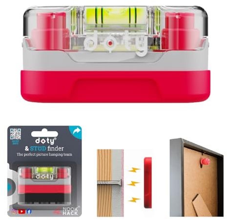 doty & Stud Finder | Picture Hanging Tool for Simple Picture Hanging | Find Wall Studs and Mark Your Drill Holes Quick & Easy