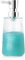HMJIA Distributeur Savon Verre 250ml Distributeur Savon Cuisine Liquide Vaisselle avec Design Cannelé avec Distributeur À Pompe pour Salles de Bains et Éviers de Cuisine (Transparent)