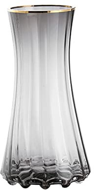 LICONG-2020 Vase Einfache Vasen, Primärfarben-Glasvasen, transparente Blumen auf Wasserbasis, Trockenblumen, Blumenarrangement-Vasen, Wohnzimmer-Teetisch-Blumenvasen Blumenvase(A,Klein)