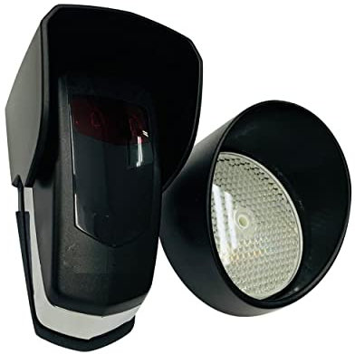MFE FOTOCÉLULA DE REFLEXIÓN PROFESIONAL CON ESPEJO Y PROTECCIONES, 12 / 24V. UNIVERSAL PARA PUERTA DE GARAJE AUTOMÁTICAS.