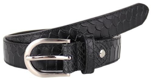 MIRROSI Ledergürtel Damen Herren Gürtel, Made in Italy, 3cm breit