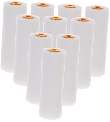 DIYEAH 10 Stück Schaumstoffrolle mit hoher Dichte Walzen zum Lackieren Hausfarbroller für Wände Schaumrollenfarbe Lackwalzen Trockenbau kleine Farbroller Mini Farbroller Abs Weiß