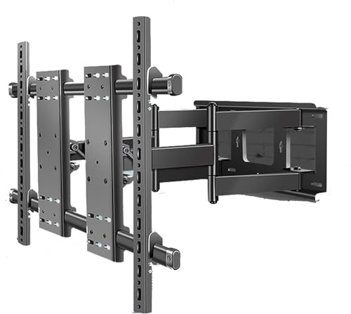 Robuste TV-Wandhalterung – Dual-Schwenk-/Neigungswinkel, 6 Arme, kompatibel mit 70-120 Zoll LED/4K-Flachbildfernsehern, volle Bewegung für ultimatives Seherlebnis