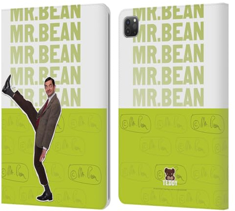 Head Case Designs Licenza Ufficiale Mr. Bean Ritratto Arte Chiave Custodia Portafoglio in Pelle Compatibile con Apple iPad PRO 11 2020/2021 / 2022