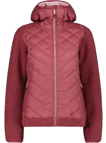 CMP Damen Hybrid Hoodie Jacke, peony, XXL