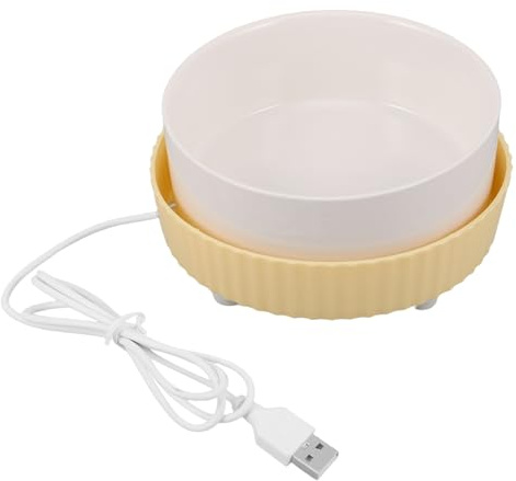 ERINGOGO Thermostatic Heating Cat Bowl Pet Drinking Warmer Cat Warm Water Bowl for Dogs and Drinking