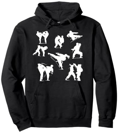 Chemise de karaté pour Homme, Costume de karaté pour garçons Sweat à Capuche